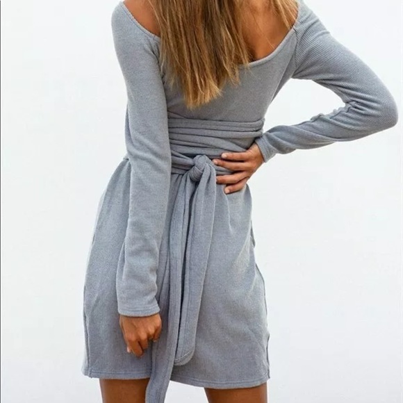 Sold Sabo  Skirt Long Sleeve Blue Mirage DressUS 2 - Picture 6 of 8